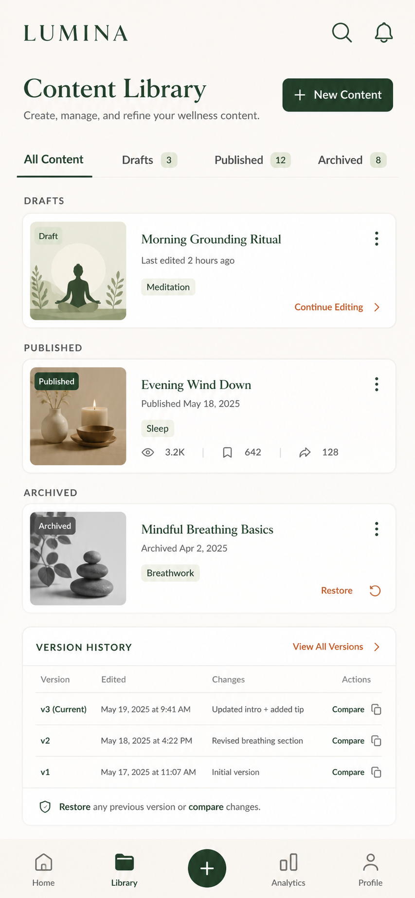 Library & Archive — thư viện và archive