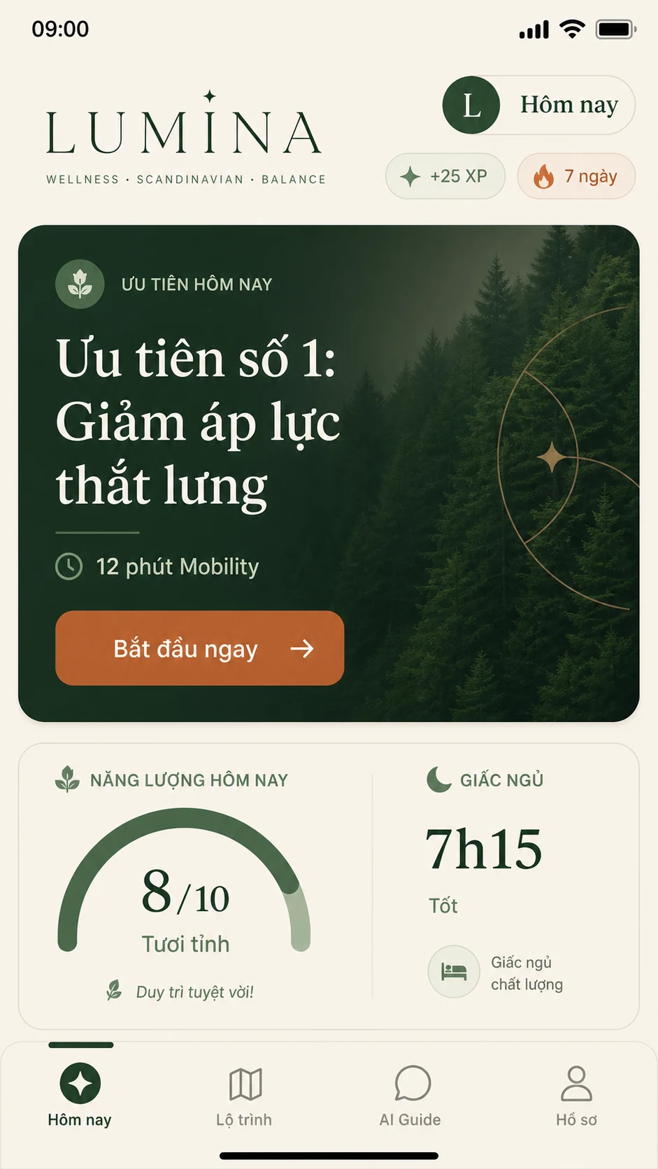 Màn hình Member Today — Hành động ưu tiên